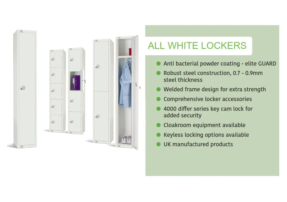 Elite All White Lockers